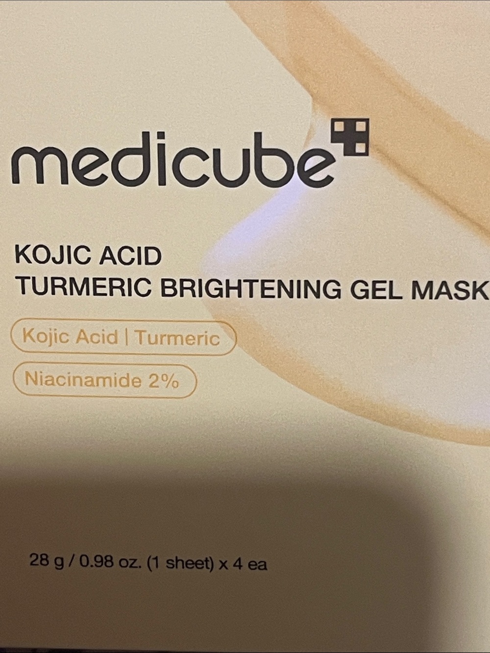 medicube Turmeric Brightening Gel Mask -  Kojic Acid - KOREAN Beauty- 4 Pack - Picture 2 of 4